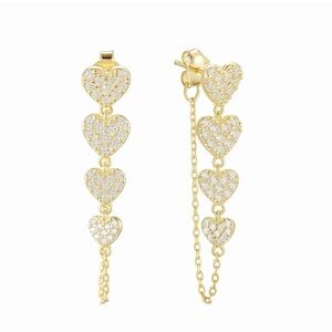 Heart Drop Earrings
